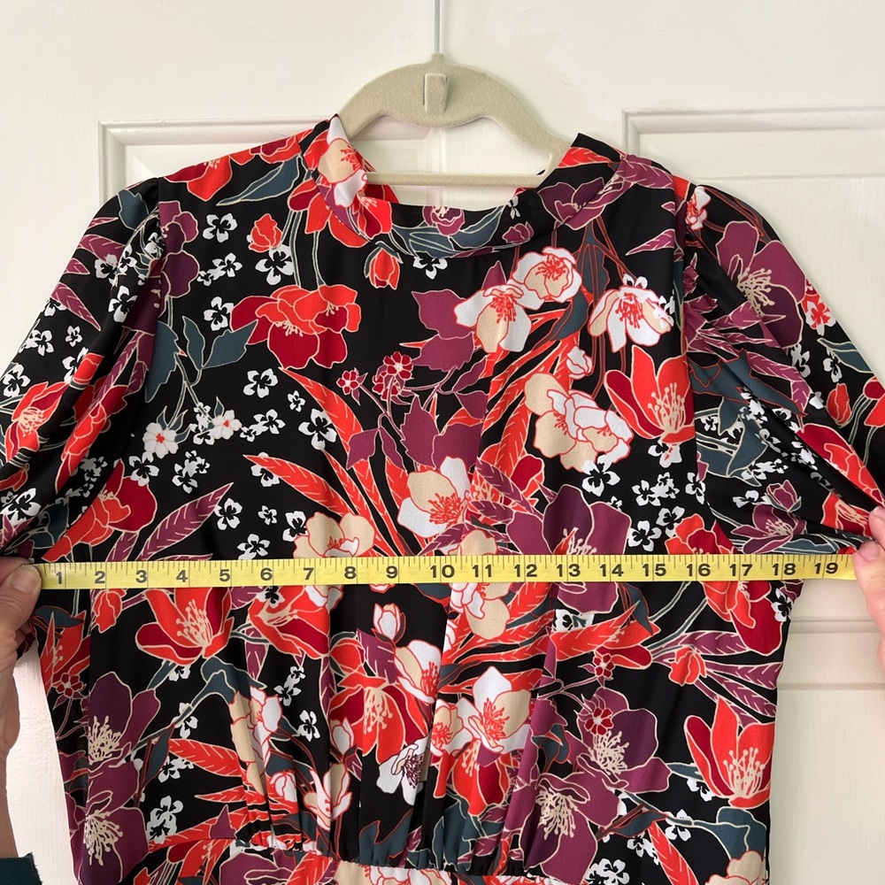 Julia Jordan Floral Puff Sleeve Midi Dress - Picture 10 of 10